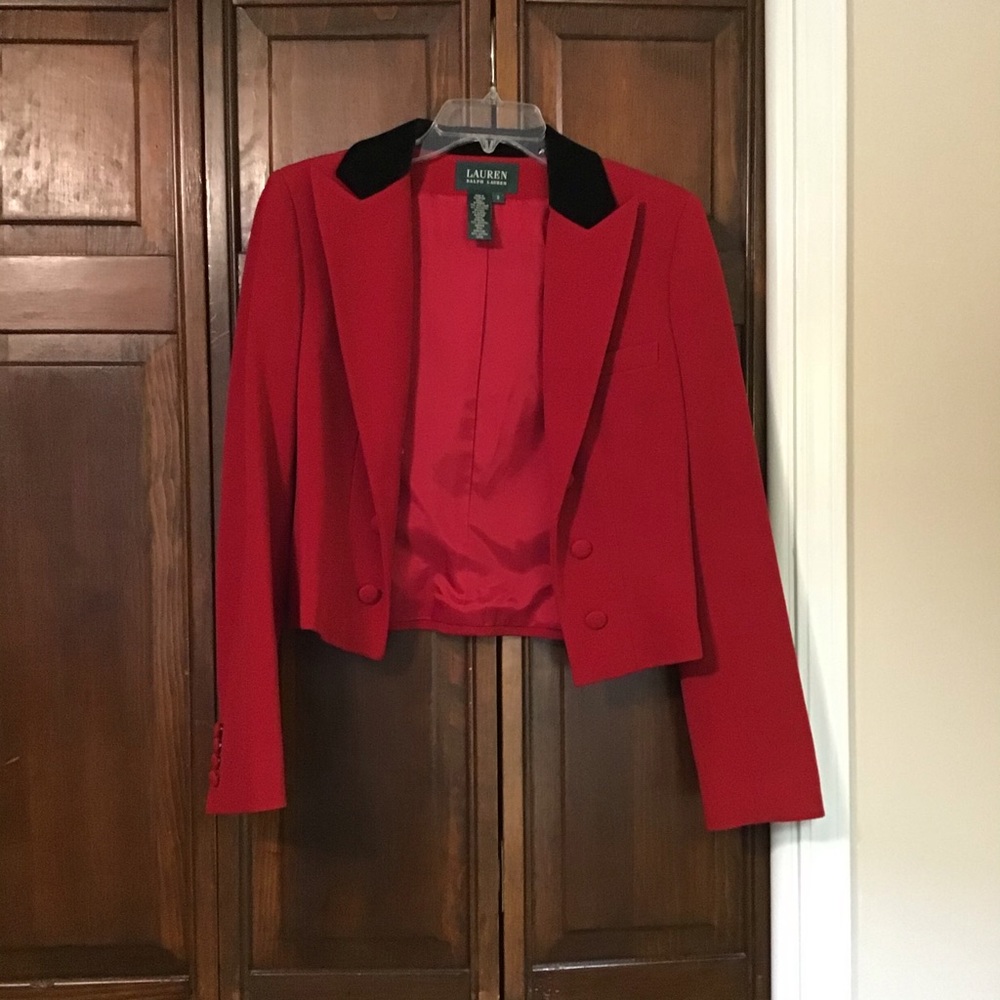 Lauren Ralph Lauren Red Jacket Size 8